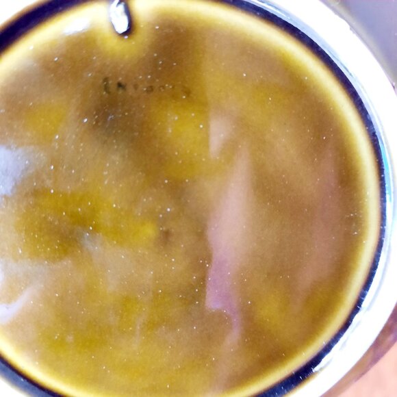 Majolica Style Bowl with Floral Motif, 7 1/2" W - Picture 3 of 4